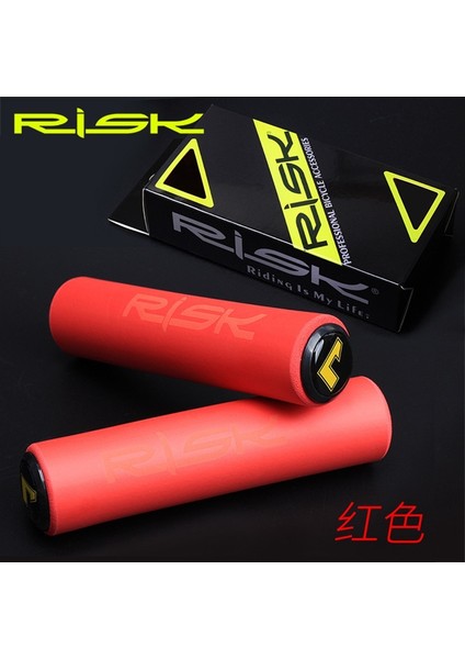 Yunjin Shop Risk Yeşil Stili Rısk Mtb Bisiklet Bisiklet Sapları Bisiklet Gidonu Sapları Ultra-Hafif Kaymaz Yumuşak Silikon Bisiklet Kolu Sapları Kapak (Yurt Dışından)