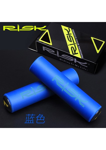 Yunjin Shop Risk Yeşil Stili Rısk Mtb Bisiklet Bisiklet Sapları Bisiklet Gidonu Sapları Ultra-Hafif Kaymaz Yumuşak Silikon Bisiklet Kolu Sapları Kapak (Yurt Dışından)