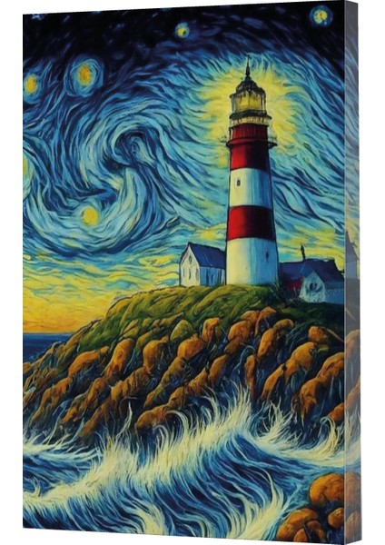 Vivago Art Van Gogh 8 Deniz Feneri 14X20 Çizgili DEFTER-15X15 Çizgisiz Defter Seti (320 Sayfa)