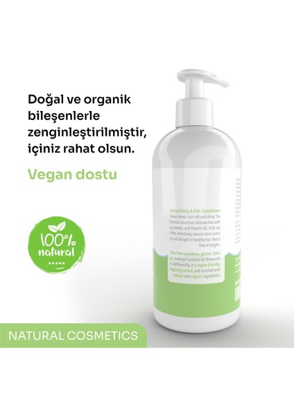 Bebek ve Çocuklar Için Doğal İçerikli Saç Kremi 250 ml