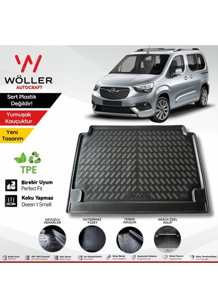 Opel Combo Bagaj Havuzu 2019 Sonrası 3D Ultraflex