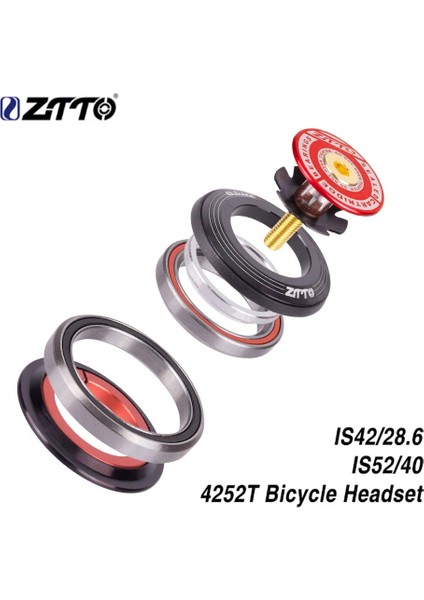 Yunjin Shop 4252T Kırmızı Stil Ztto Mtb Yol Bisikleti Direksiyon Kolonu Kulaklık Çatal Mtb Bisiklet Çerçevesi Conta Palin Kulaklık ZS44 Kulaklık (Yurt Dışından)