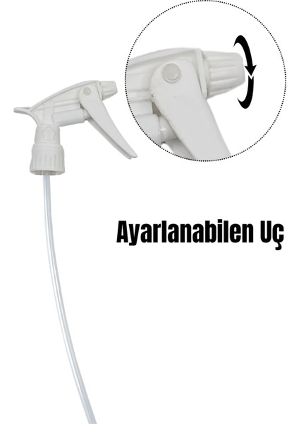 Sprey Triger Başlık- Beyaz Fısfıs Sprey Başlığı Kimyasala Dayanıklı 1 Lt Uyumlu 10 Adet modelleri