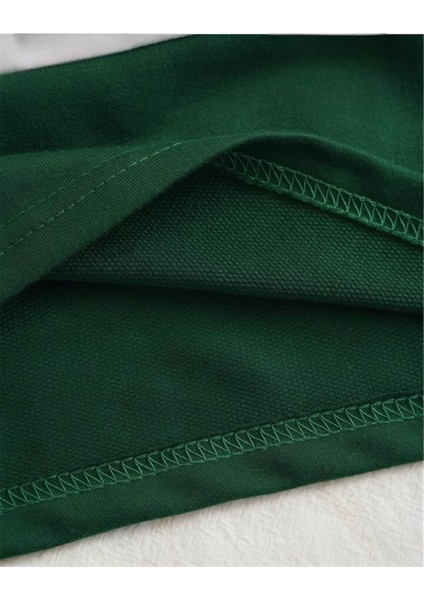 Erkek ve Kadın Yarım Fermuarlı Polo Yaka Oversize T-Shirt - Harry Potter Evleri Tasarımlı fırsatları