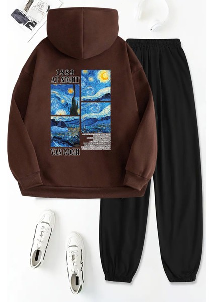 Van Gogh Sırt Baskılı Unisex Eşofman Takımı