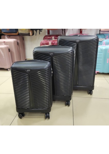 L.polo Pp Kırılmaz Slikon 3'lü Set Valiz