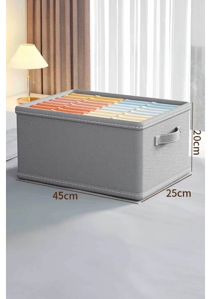 2 Adet - Katlanabilir Kıyafet Saklama Kutusu 45 x 25 x 20 cm fiyatları