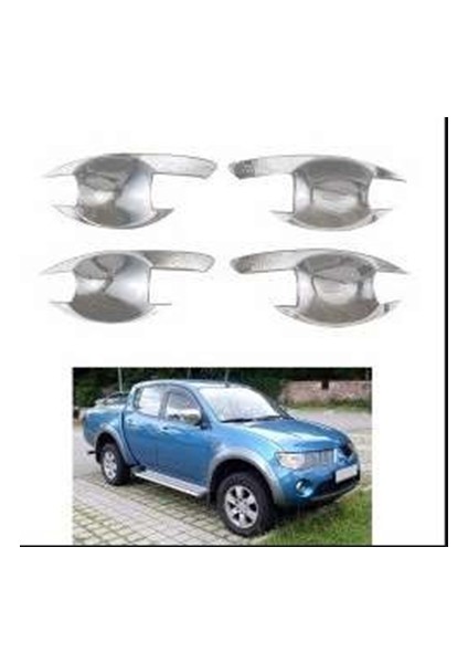 Mitsubishi L200 Uyumlu 2006 2014 Dış Kapı Kolu Iç Kaplama Abs (Plastik) Krom