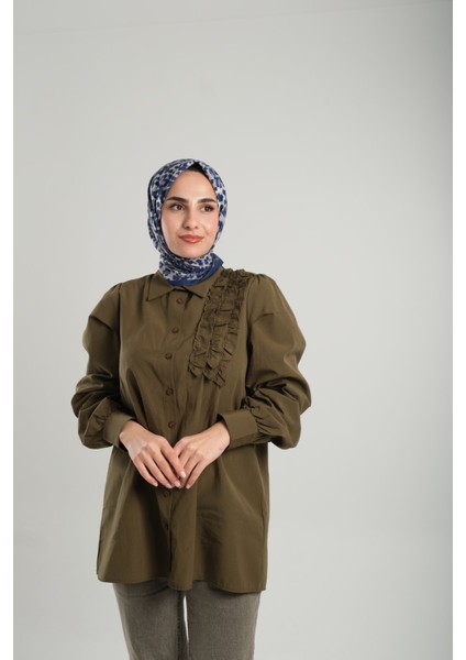 Indigo Desenli Eşarp Kesik Elyaf Pamuksu Leopar Dijital Baskılı 202201_34