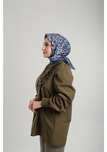 Indigo Desenli Eşarp Kesik Elyaf Pamuksu Leopar Dijital Baskılı 202201_34 fiyatları