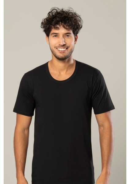 Erdem Siyah Penye O Yaka T-Shirt 1150