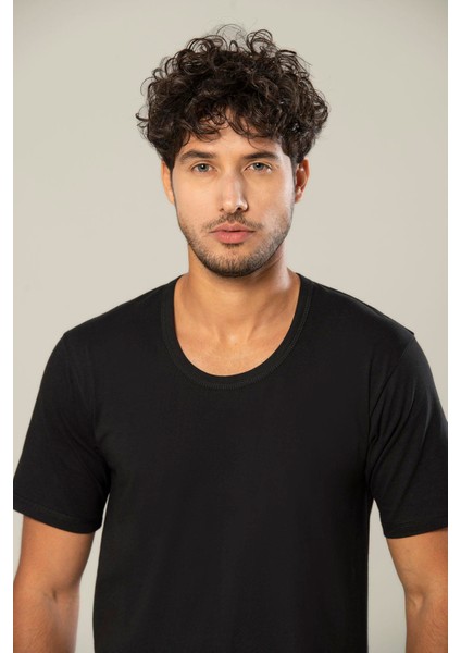 Erdem Siyah Penye O Yaka T-Shirt 1150 modelleri