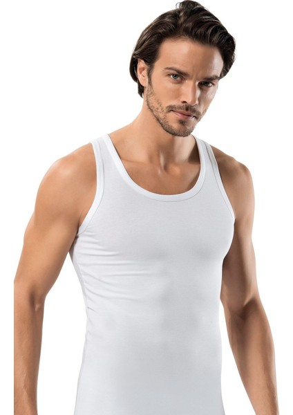 Erdem Beyaz Elastan Atlet 1116
