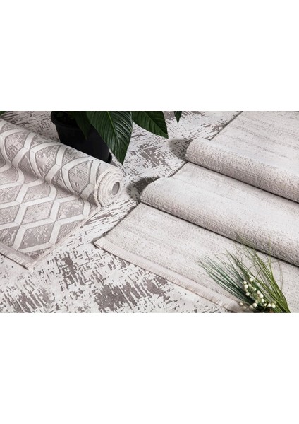 Lal Koleksiyonu 4021 Gri Polyester Halı.