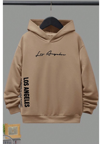 Only Trendwear Los Angles Baskılı Erkek - Kız Çocuk Rahat Kalıp Sweatshirt