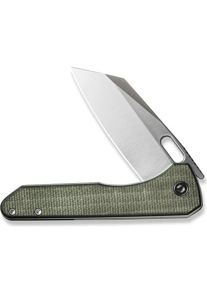Nugz Flipper & Thumb Hole Knife Green Micarta Handle Çakı fırsatları