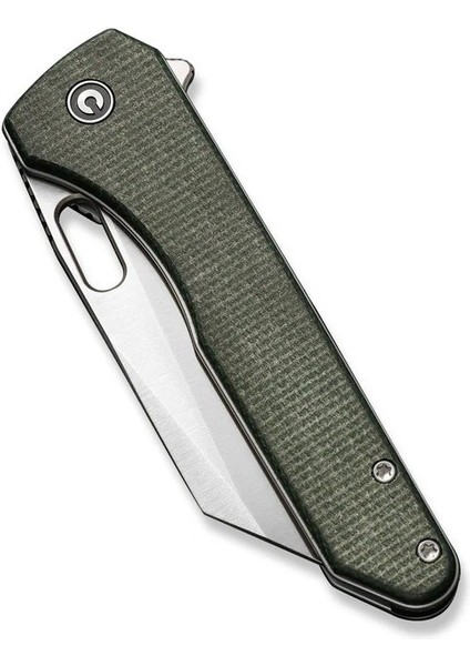 Nugz Flipper & Thumb Hole Knife Green Micarta Handle Çakı indirimleri