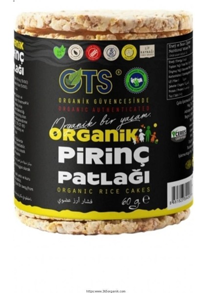 Ots Organik Pirinç Patlağı 60 G