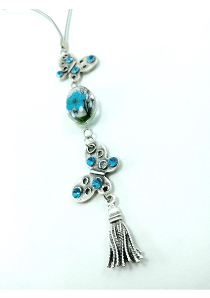 Dikiz Ayna Süsü, Turkuaz Parlak Taşlı Kelebek Yaşayan Manzara Araba Süsü fırsatları