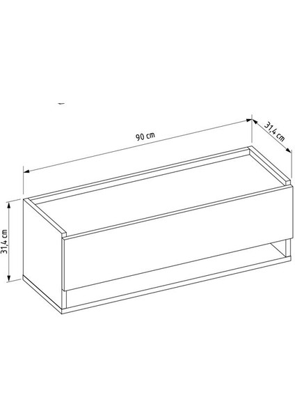 Ayakkabılık 90 cm LD-5000-R31M3