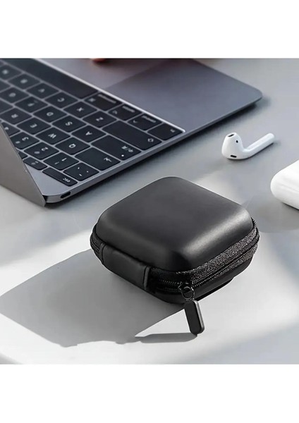 Lüks Depolama Kutusu - Sert Kulaklık Çantası | Airpods & Earpods Uyumlu