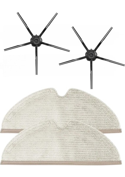 Roborock Q7, Q7 Plus, Q7 Max, Q7 Max Plus, Q7 Max ( Q380RR ) Robot Süpürge Uyumlu 4'lü Yedek Parça Seti