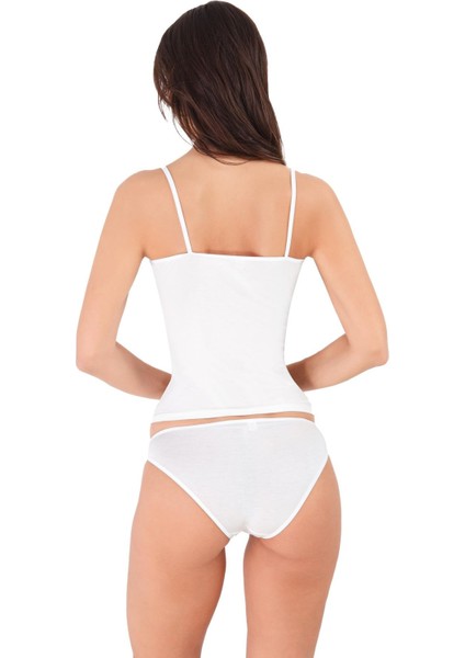 8690 Ekru Renk 2li Atlet Dantelli Takım modelleri