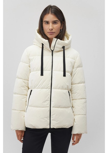 Regular Fit Kapüşonlu Şişme Mont Bayan Mont 1110043