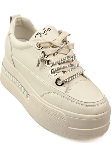492 Bej Kadın Sneaker Ayakkabı