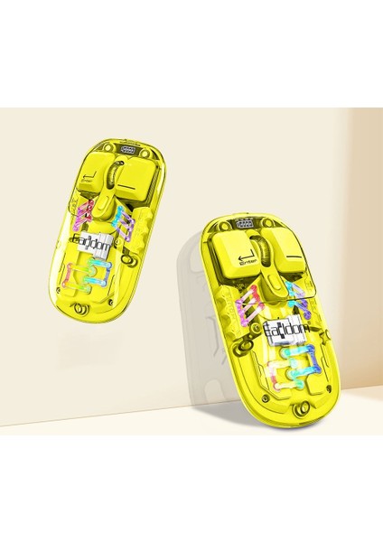 KM16 1600 Dpı Sessiz Transparan Yapılı Rgb Kablosuz Ofis Mouse