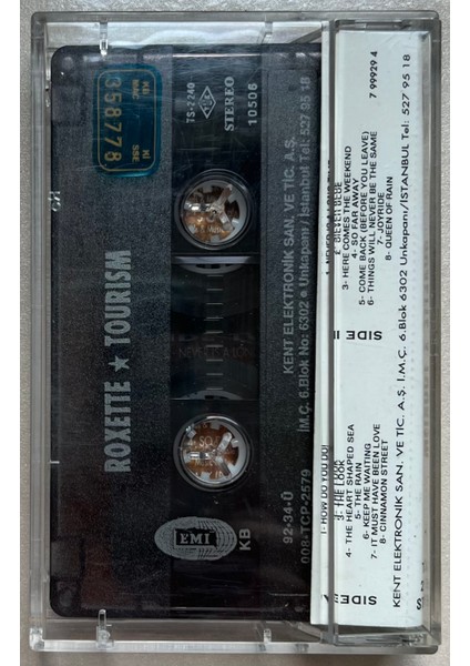 Roxette - Tourism (Orijinal Dönem Baskı Kaset)