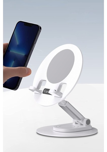 EH222 360 Derece Ayarlanabilir Katlanabilir Masaüstü Telefon Tutucu fiyatları