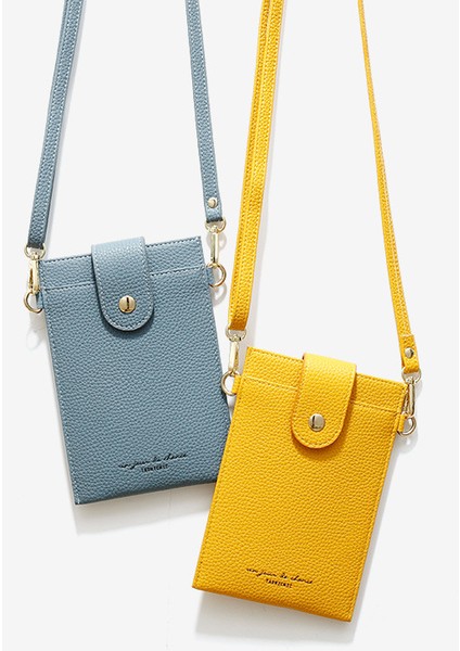 Cüzdan Mini Ince Bayan Crossbody Cep Telefonu Çantası Kart Tutucu (Yurt Dışından)