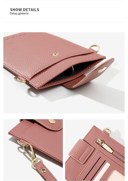 Cüzdan Mini Ince Bayan Crossbody Cep Telefonu Çantası Kart Tutucu (Yurt Dışından)