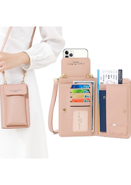 Basit Çapraz Gövde Büyük Kapasiteli Kadın Cep Telefonu Pasaport Çantası, Taşınabilir Sertifika Depolama, Çok Kart Yuvası Cüzdan, Hepsi Bir Arada Pasaport (Yurt Dışından) fiyatları