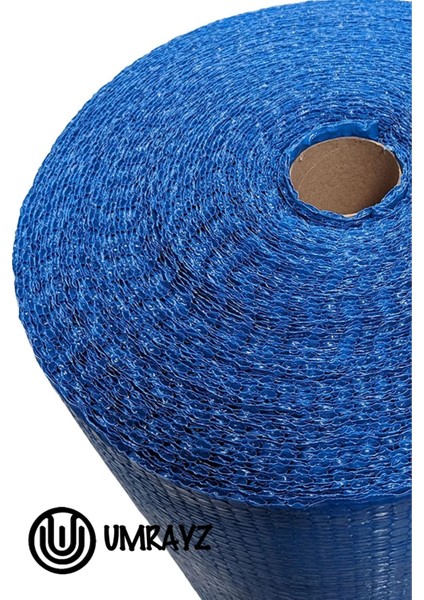 150 cm x 10 Metre 100 gr Üç Kat Kalın Mavi Renkli Balonlu Pat Pat Naylon
