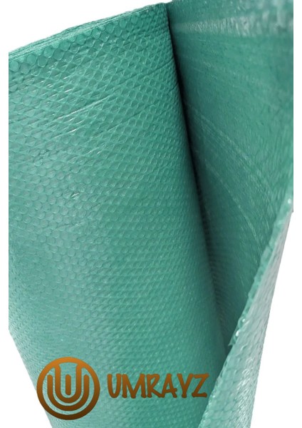 100 cm x 10 Metre 100 gr Kalın Üç Kat Yeşil Renkli Balonlu Pat Pat Naylon