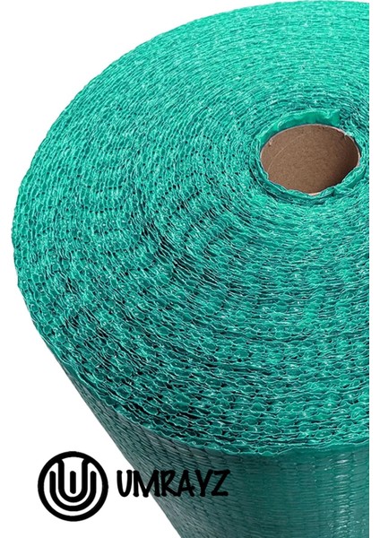 100 cm x 10 Metre 100 gr Kalın Üç Kat Yeşil Renkli Balonlu Pat Pat Naylon