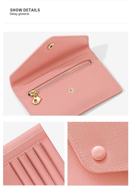 Basit ve Yaratıcı Çok Kart Yuvası Fermuarlı Para Cüzdanı Kadın Çok Fonksiyonlu Sertifika Mini Kart Tutucu (Yurt Dışından) indirimleri