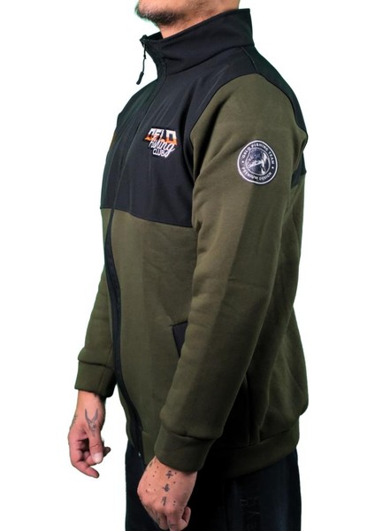 Fisherman Balık Nakışlı Fermuarlı Sweatshirt modelleri