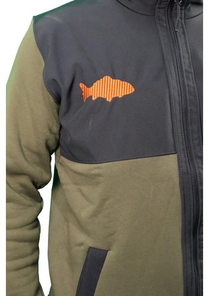 Fisherman Balık Nakışlı Fermuarlı Sweatshirt fırsatları