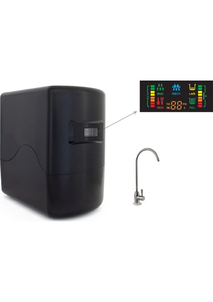Smart Lüks Dijital Su Arıtma Cihazı Siyah