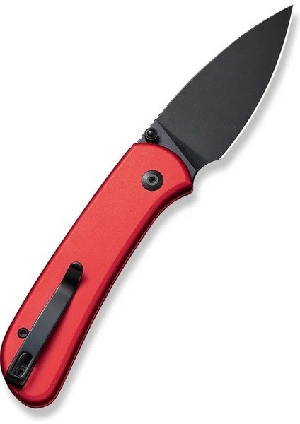 Qubit Button Lock & Thumb Stud Knife Red Aluminum Handle Çakı modelleri