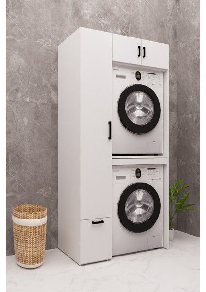 Mdf Çamaşır Makinesi Dolabı Kurutma Makinesi Dolabı
