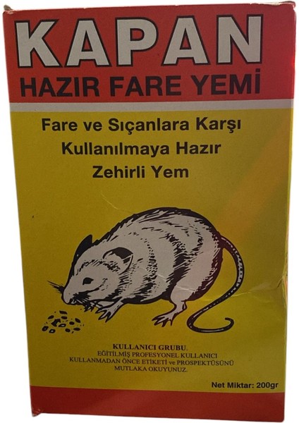 Hazır Fare Zehirli Yem