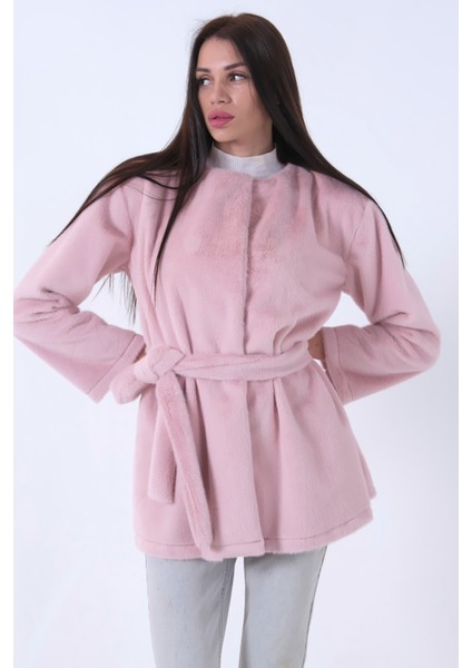 Pudra Önü Kapamalı Seyyar Kemerli Peluş Ceket 0105140.79 fırsatları