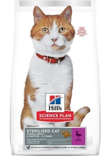 Ördek Etli Kısırlaştırılmış Yetişkin Kedi Maması 10 kg