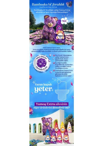 Extra Çamaşır Yumuşatıcı Lotus 1008 ml 42 Yıkama X4