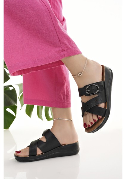 Kadın Günlük Terlik Ortopedik Yumuşak Taban Ev Sokak Misafir Çeyiz Iş Terliği