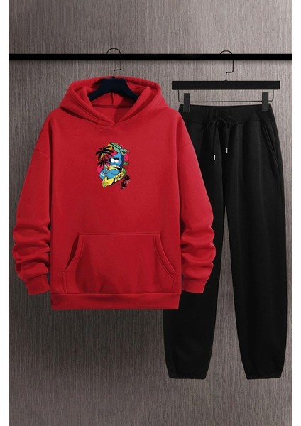 Uygun Tarz Only Trendwear Crazy Banana Baskılı Eşofman Takımı